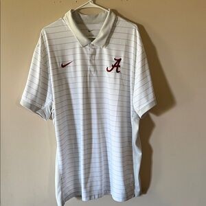Nike Men's Alabama Dry-Fit Striped Victory Polo Shirt Size XXL